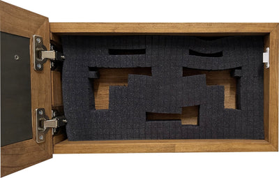 Decorative Gun Safe Heron in Cattails Wall-Mounted Gun Cabinet To Securely Store Your Gun In Plain Sight Armadillo Safe and Vault