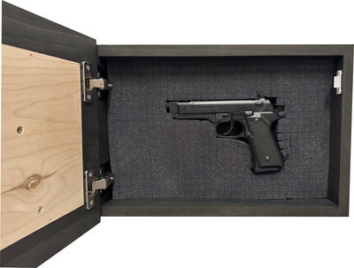 Decorative Secured Gun Storage Cabinet with Family Branches (Black) Armadillo Safe and Vault