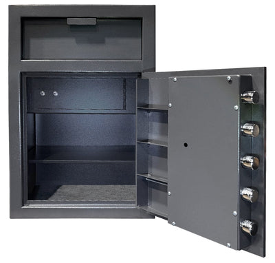 Hollon FD-3020EILK Depository Safe with Inner Locking Department Armadillo Safe and Vault