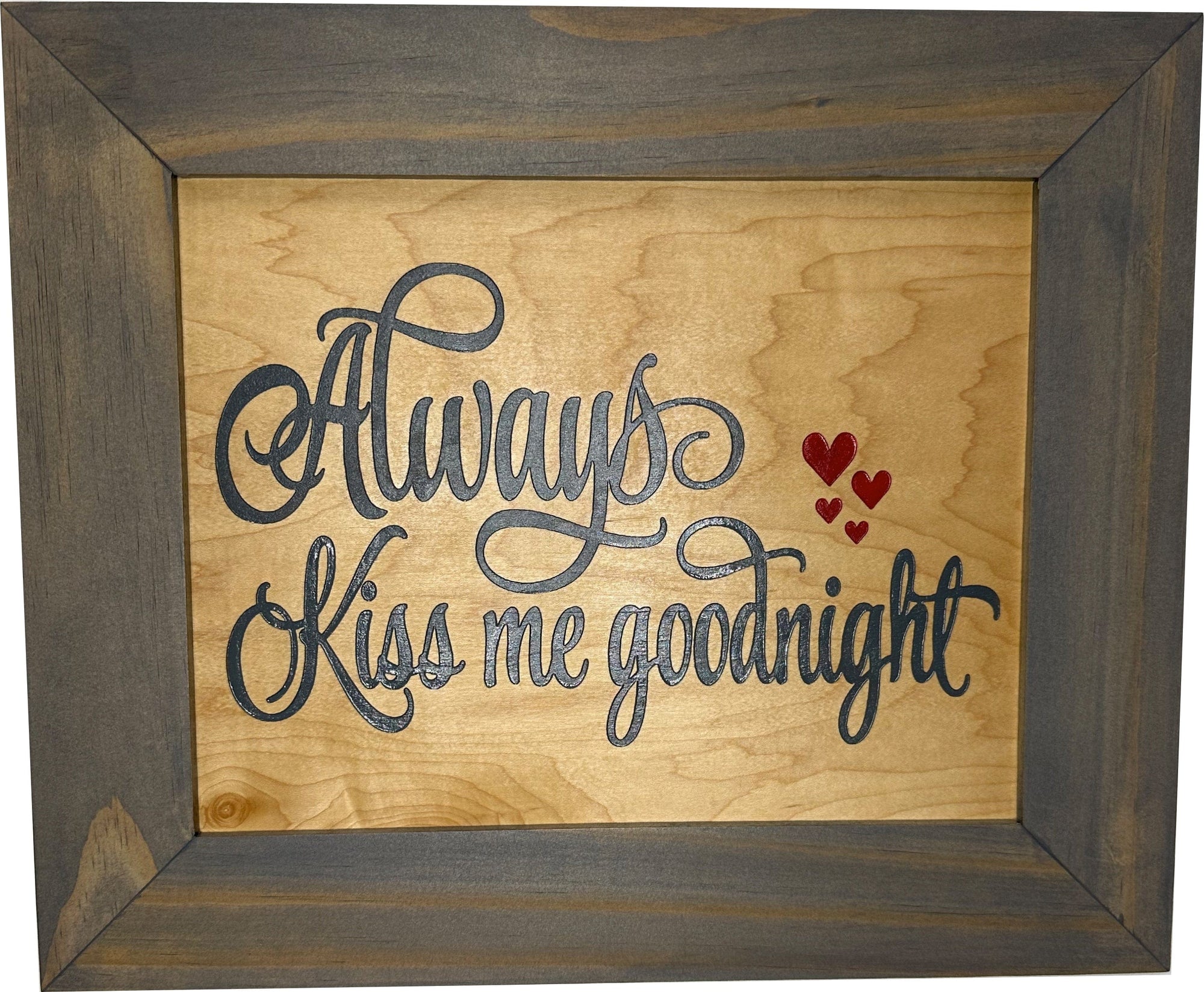 In Wall Gun Safe with Decorative Front Always Kiss Me Goodnight to Securely Store Your Gun In The Wall Armadillo Safe and Vault