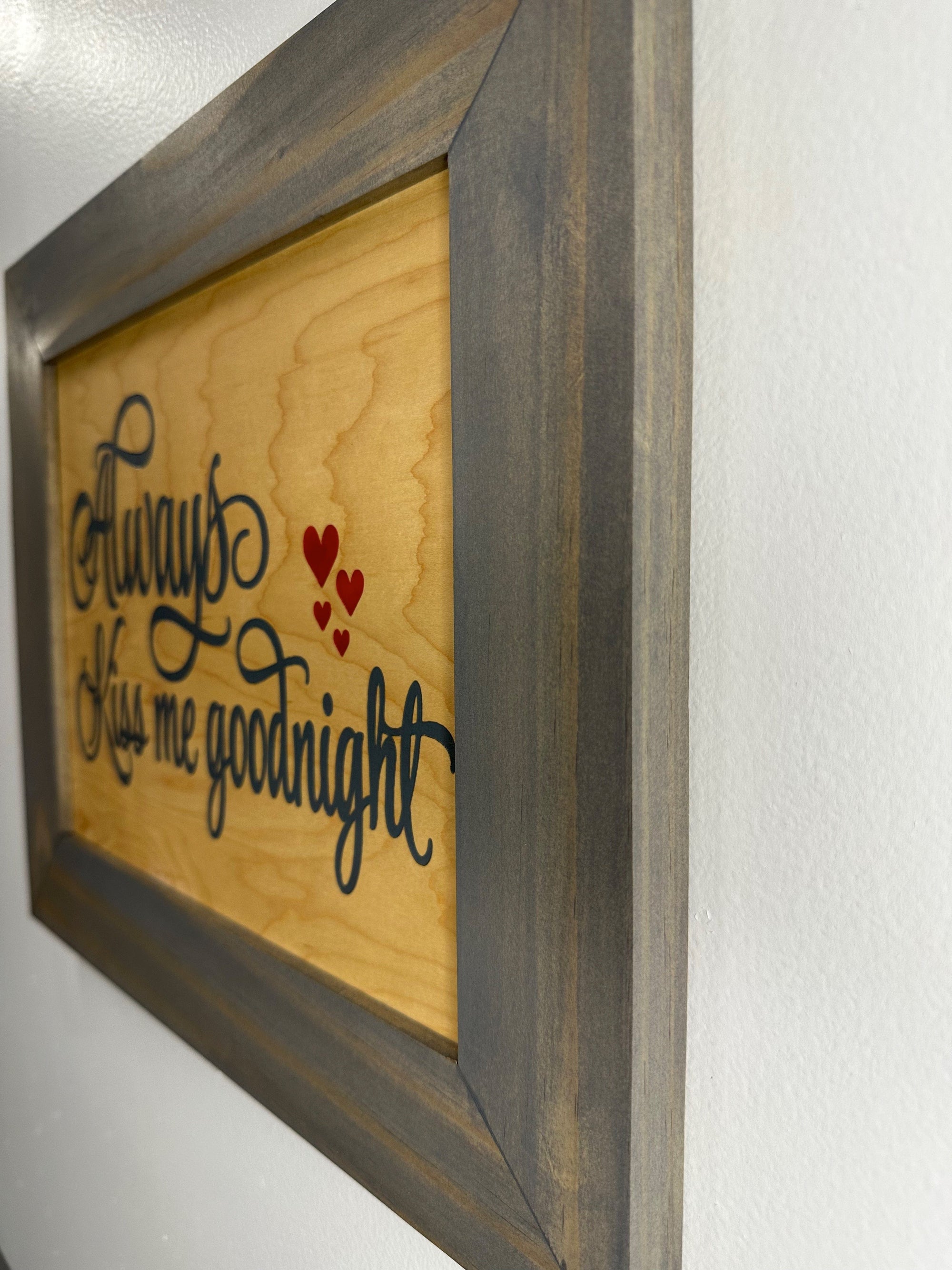 In Wall Gun Safe with Decorative Front Always Kiss Me Goodnight to Securely Store Your Gun In The Wall Armadillo Safe and Vault