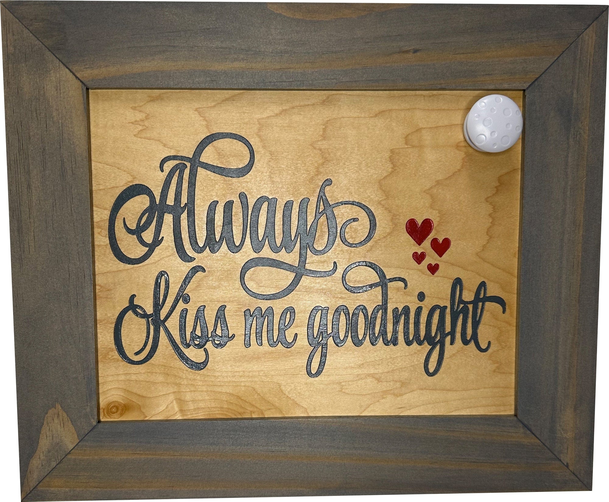 In Wall Gun Safe with Decorative Front Always Kiss Me Goodnight to Securely Store Your Gun In The Wall Armadillo Safe and Vault
