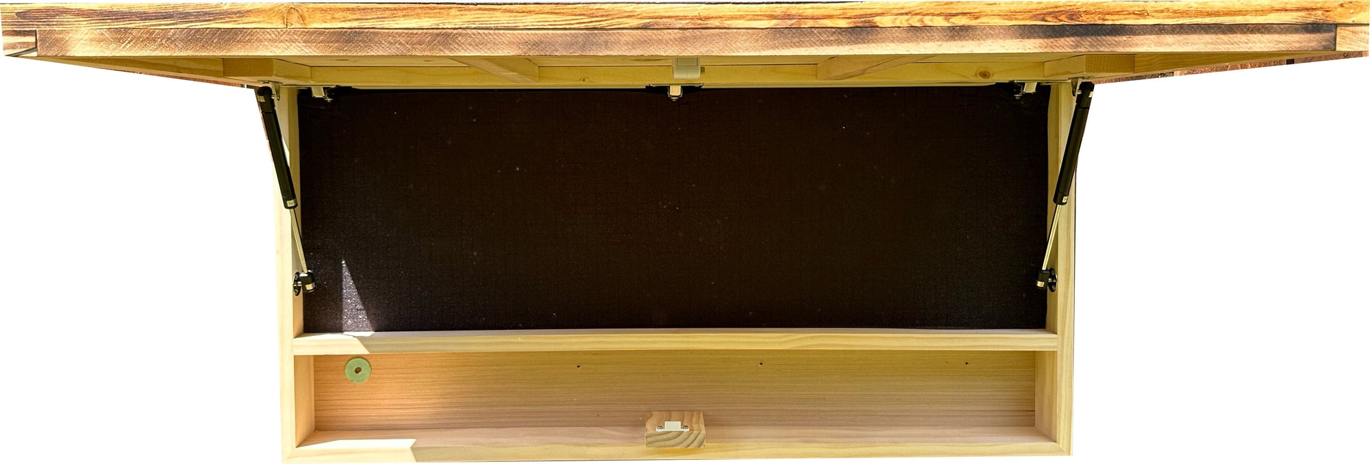 Large Blue Line American Flag Hidden Gun Storage Cabinet (Blue Line) Armadillo Safe and Vault