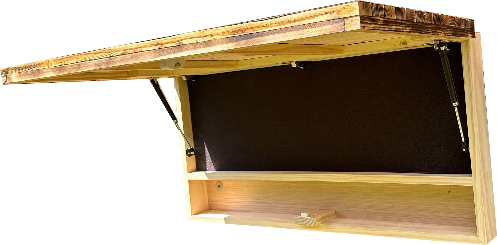 Large Blue Line American Flag Hidden Gun Storage Cabinet (Blue Line) Armadillo Safe and Vault