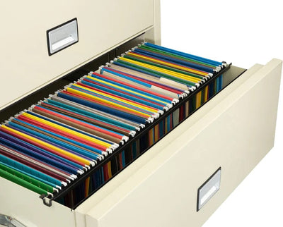 Phoenix LAT4W38 Lateral 38 inch 4-Drawer Fireproof File Cabinet with Water Seal Armadillo Safe and Vault