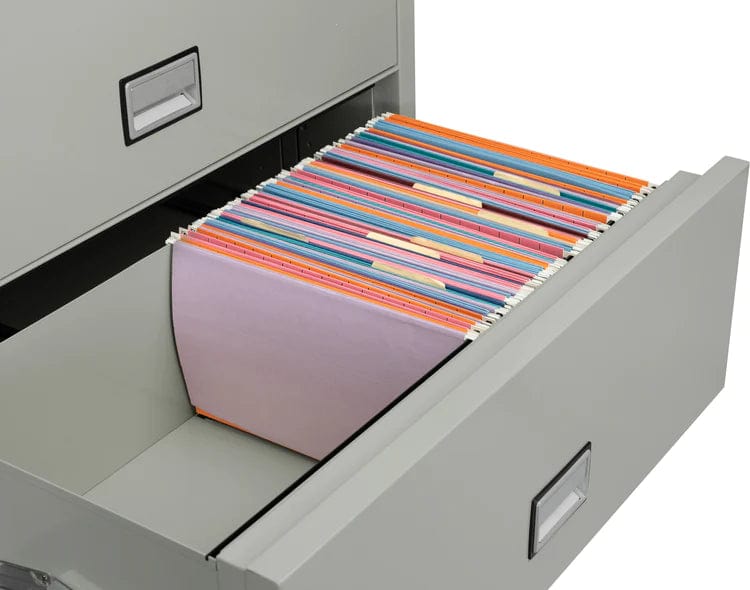 Phoenix LAT4W38 Lateral 38 inch 4-Drawer Fireproof File Cabinet with Water Seal Armadillo Safe and Vault