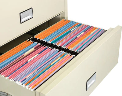 Phoenix LAT4W38 Lateral 38 inch 4-Drawer Fireproof File Cabinet with Water Seal Armadillo Safe and Vault