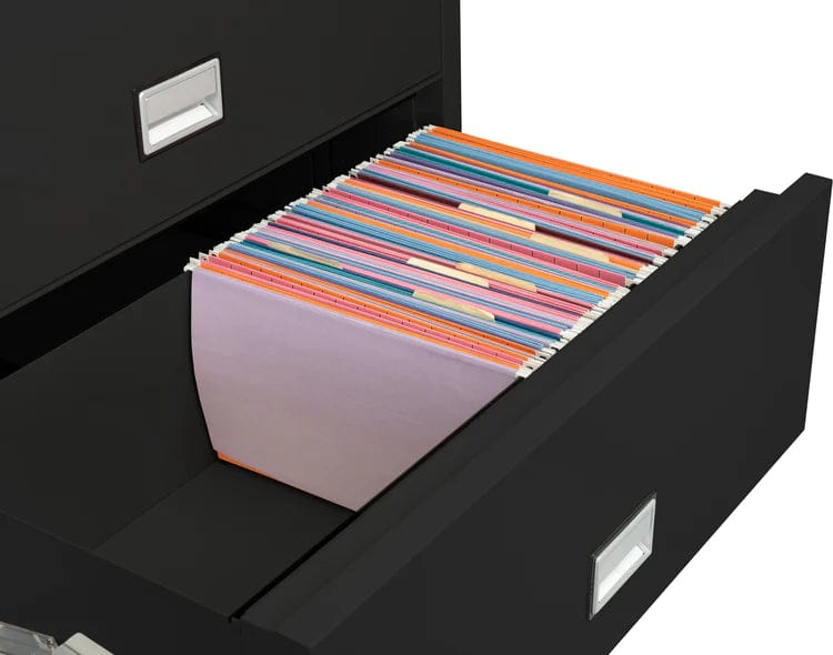 Phoenix LAT4W38 Lateral 38 inch 4-Drawer Fireproof File Cabinet with Water Seal Armadillo Safe and Vault