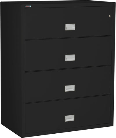 Phoenix LAT4W44 Lateral 44 inch 4-Drawer Fireproof File Cabinet with Water Seal Armadillo Safe and Vault