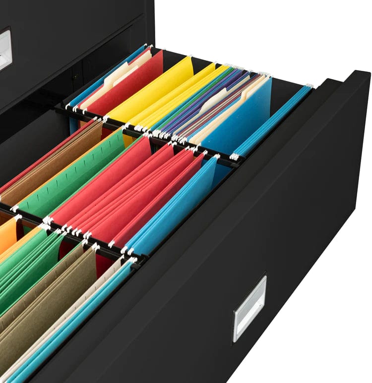 Phoenix LAT4W44 Lateral 44 inch 4-Drawer Fireproof File Cabinet with Water Seal Armadillo Safe and Vault