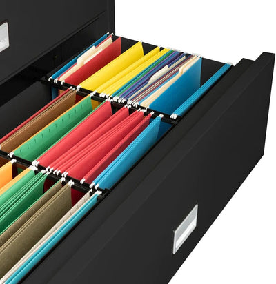 Phoenix LAT4W44 Lateral 44 inch 4-Drawer Fireproof File Cabinet with Water Seal Armadillo Safe and Vault