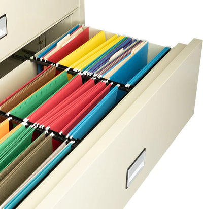 Phoenix LAT4W44 Lateral 44 inch 4-Drawer Fireproof File Cabinet with Water Seal Armadillo Safe and Vault
