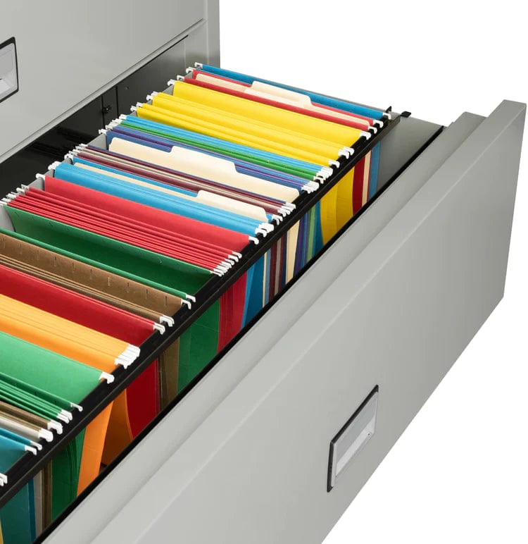 Phoenix LAT4W44 Lateral 44 inch 4-Drawer Fireproof File Cabinet with Water Seal Armadillo Safe and Vault