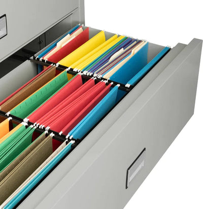 Phoenix LAT4W44 Lateral 44 inch 4-Drawer Fireproof File Cabinet with Water Seal Armadillo Safe and Vault
