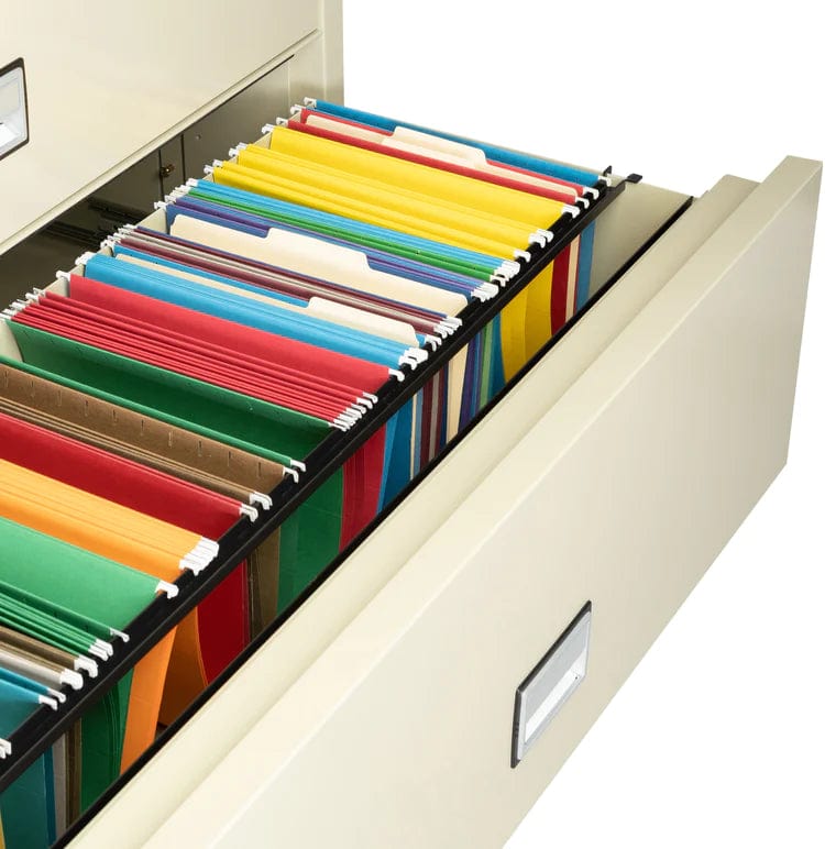 Phoenix LAT4W44 Lateral 44 inch 4-Drawer Fireproof File Cabinet with Water Seal Armadillo Safe and Vault