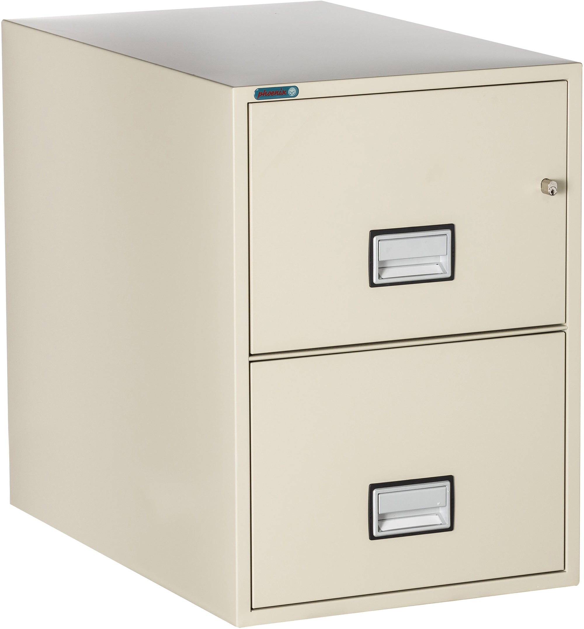 Phoenix LGL2W31 Vertical 31 inch 2-Drawer Legal Fireproof File Cabinet with Water Seal Armadillo Safe and Vault