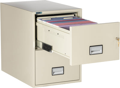Phoenix LGL2W31 Vertical 31 inch 2-Drawer Legal Fireproof File Cabinet with Water Seal Armadillo Safe and Vault