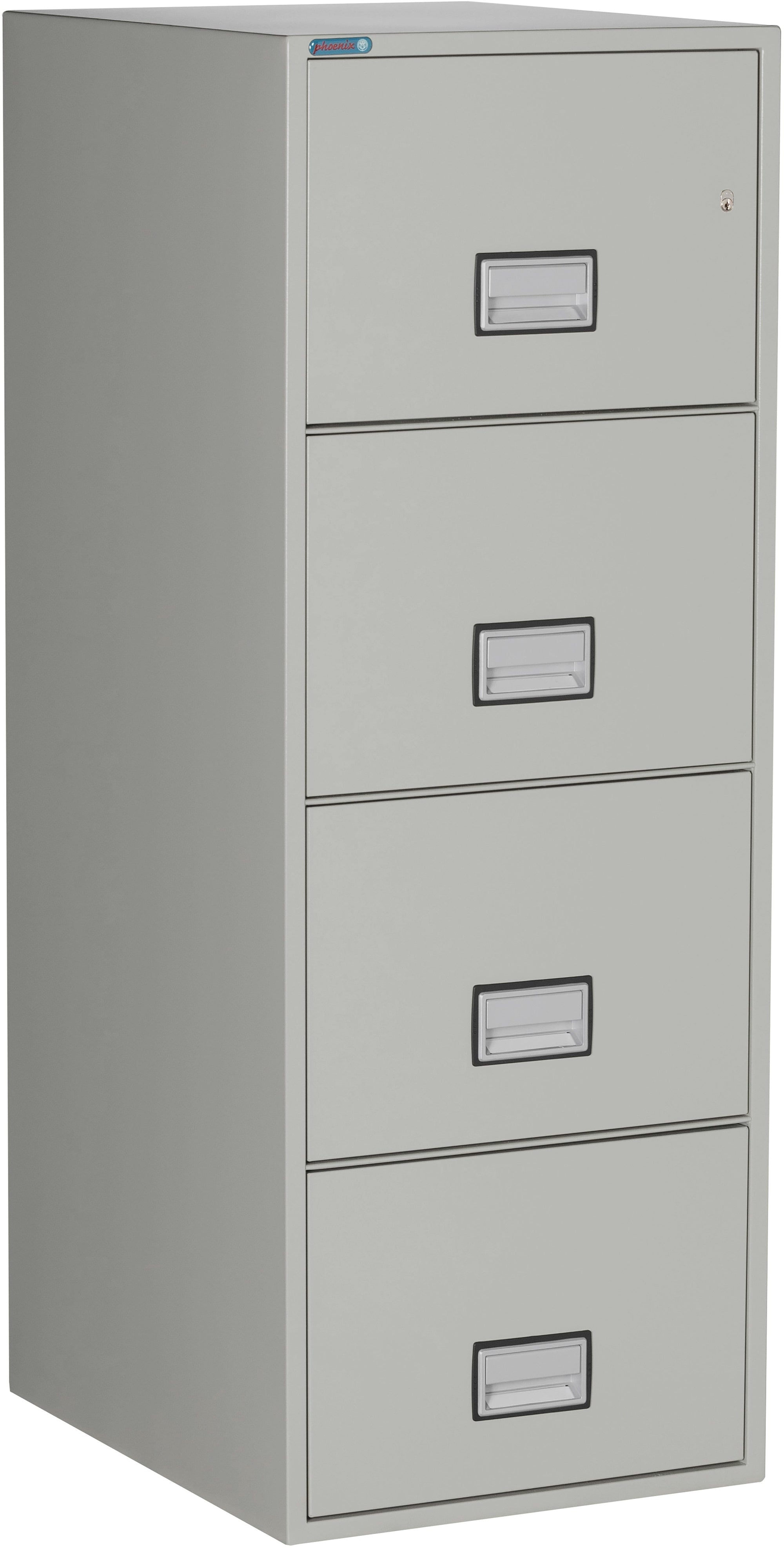 Phoenix LGL4W25 Vertical 25 inch 4-Drawer Legal Fireproof File Cabinet with Water Seal Armadillo Safe and Vault