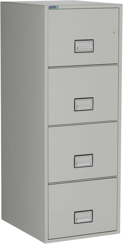 Phoenix LGL4W25 Vertical 25 inch 4-Drawer Legal Fireproof File Cabinet with Water Seal Armadillo Safe and Vault
