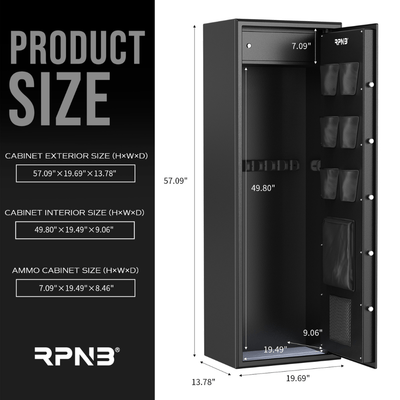 RPNB Biometric RP10FR Rifle Safe Armadillo Safe and Vault