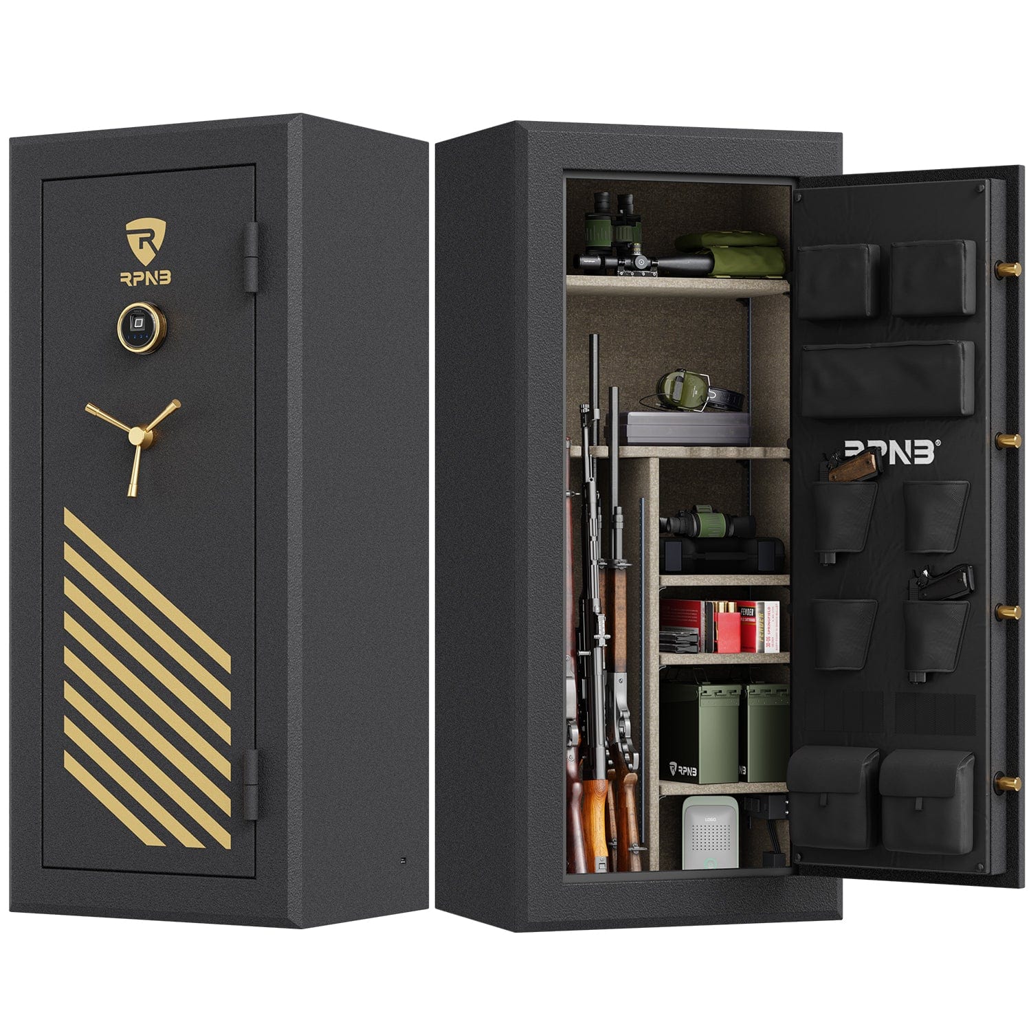 RPNB Biometric RPFS24 Fireproof 24 Gun Safe Armadillo Safe and Vault