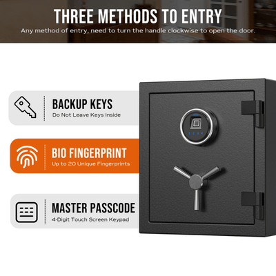 RPNB Biometric RPFS40 Fireproof Safe Armadillo Safe and Vault