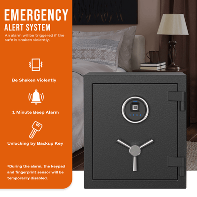 RPNB Biometric RPFS40 Fireproof Safe Armadillo Safe and Vault