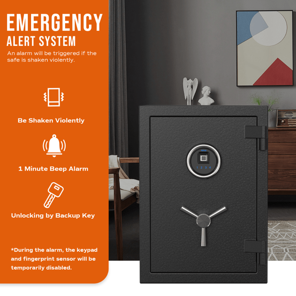 RPNB Biometric RPFS50 Fireproof Safe Armadillo Safe and Vault