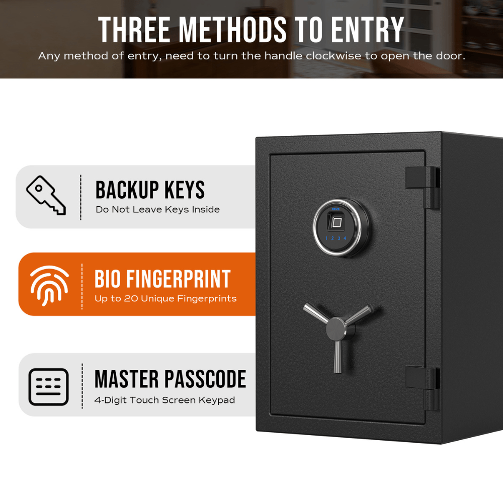 RPNB Biometric RPFS50 Fireproof Safe Armadillo Safe and Vault