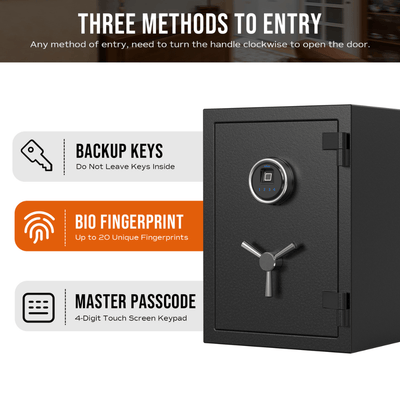 RPNB Biometric RPFS50 Fireproof Safe Armadillo Safe and Vault