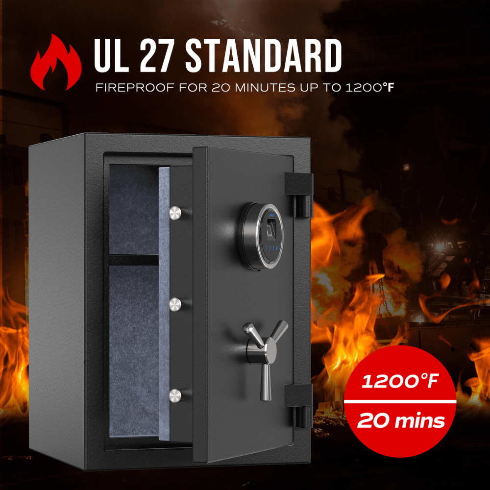 RPNB Biometric RPFS50 Fireproof Safe Armadillo Safe and Vault