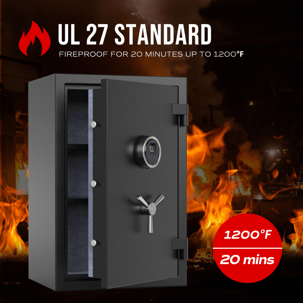 RPNB Biometric RPFS66 Fireproof Safe Armadillo Safe and Vault