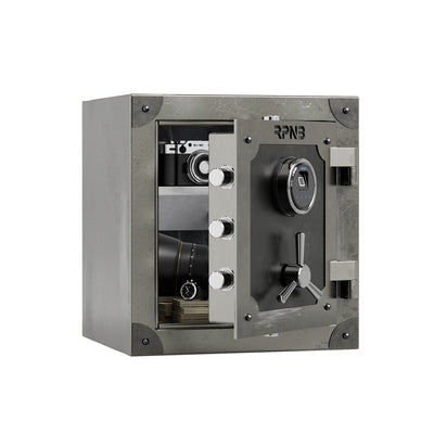 RPNB Large Home RPFV45 Retro Style Biometric Safe Box with Jewelry Drawer Armadillo Safe and Vault