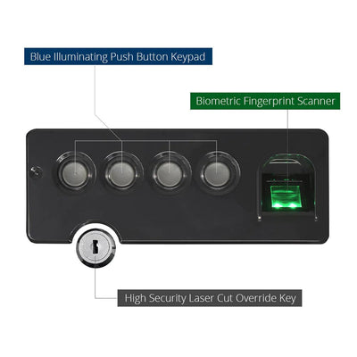 Stealth Biometric Handgun Hanger Safe Armadillo Safe and Vault