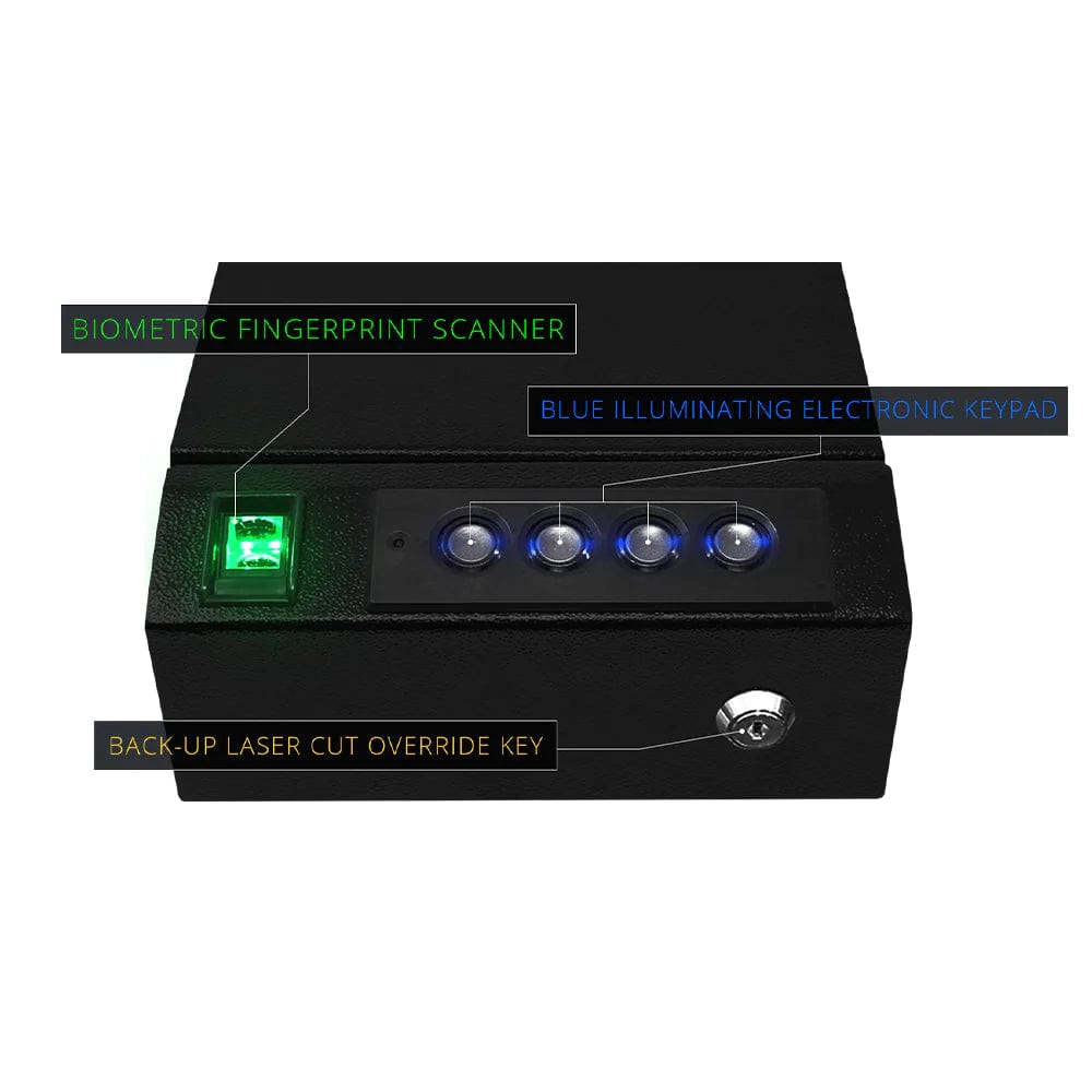 Stealth Top Vault Quick Access Biometric Pistol Safe Armadillo Safe and Vault