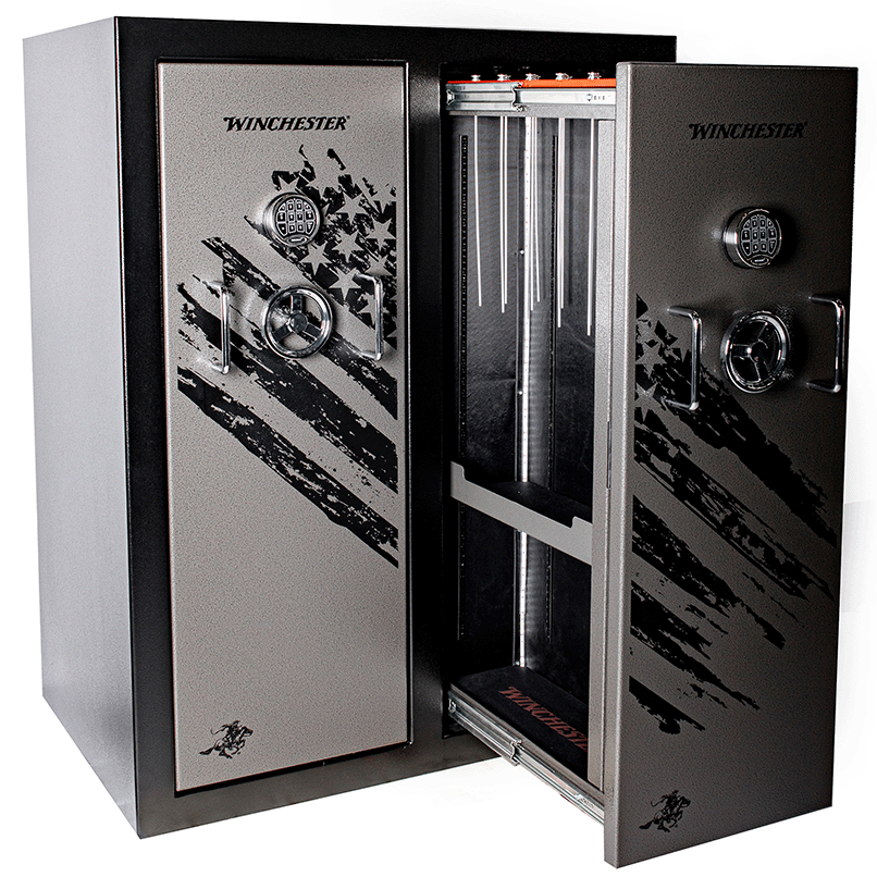 Winchester Defender Double Door 2-Hour 40 Gun Fire Safe Armadillo Safe and Vault