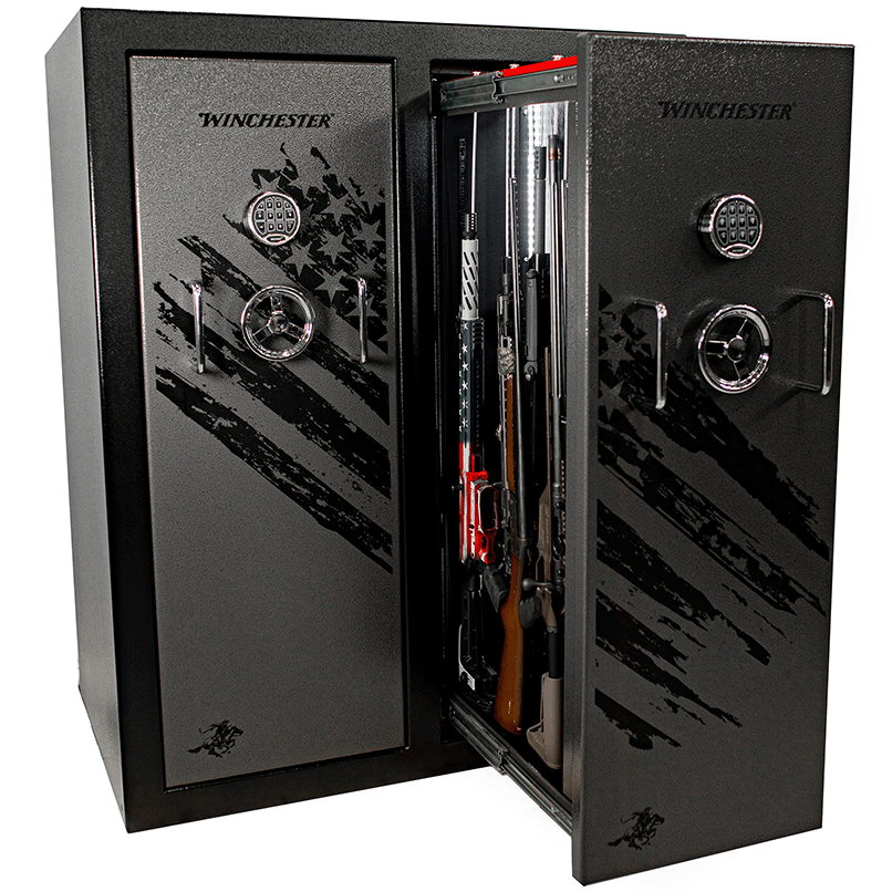 Winchester Defender Double Door 2-Hour 40 Gun Fire Safe Armadillo Safe and Vault