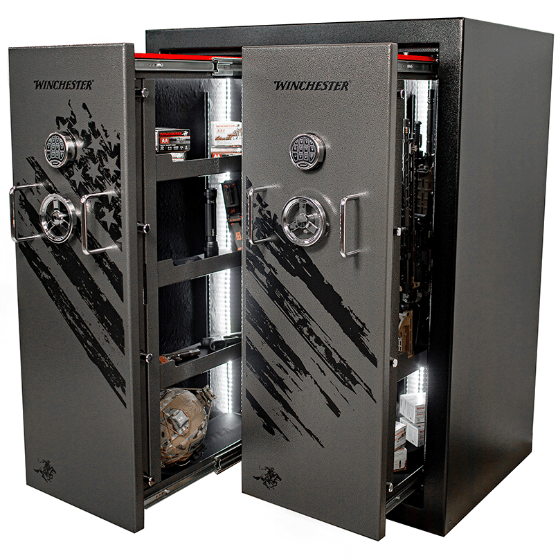 Winchester Defender Double Door 2-Hour 40 Gun Fire Safe Armadillo Safe and Vault