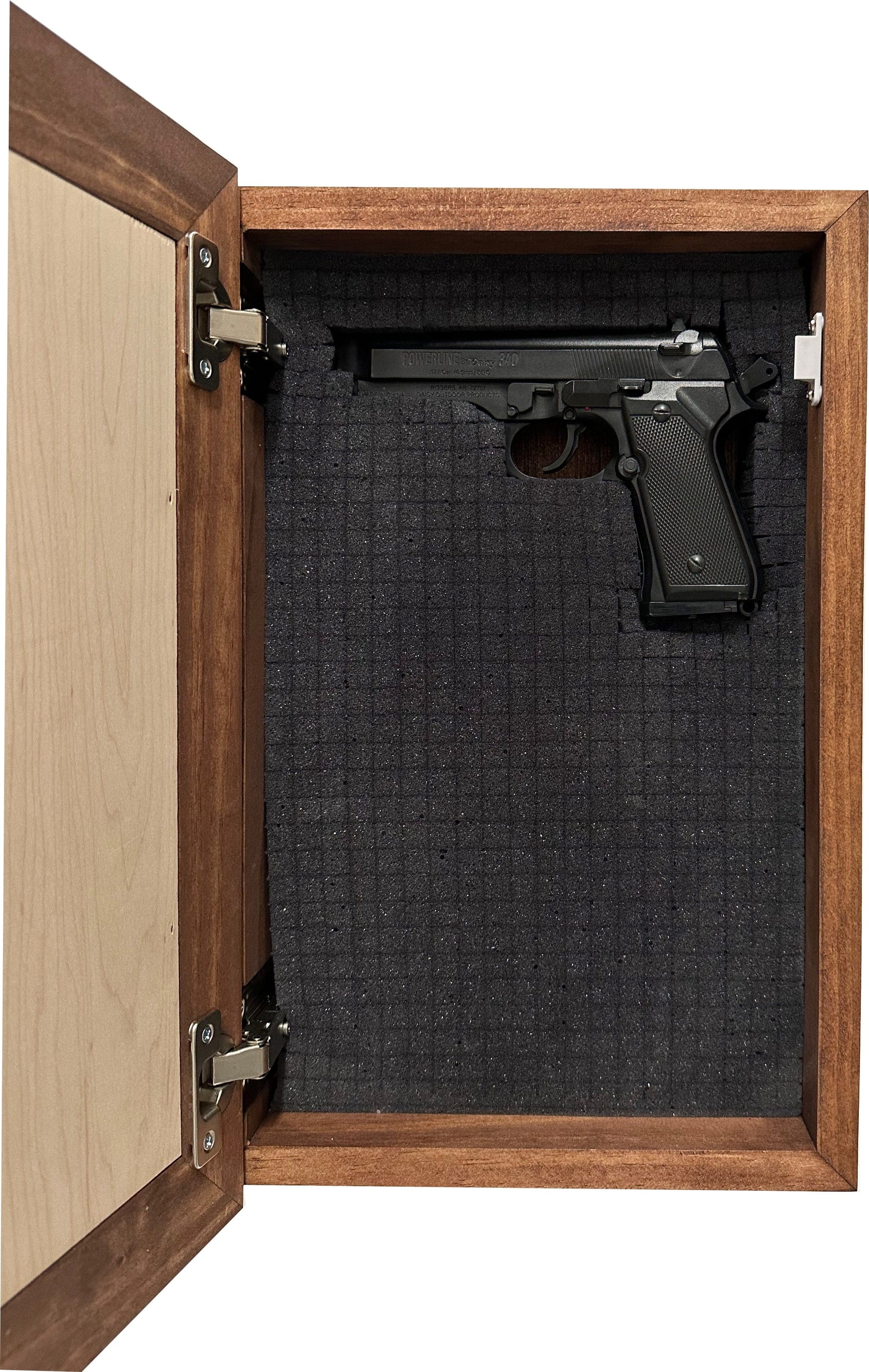 Wood Secure Gun Safe Welcome to our Home Wall Decor Red Oak Armadillo Safes
