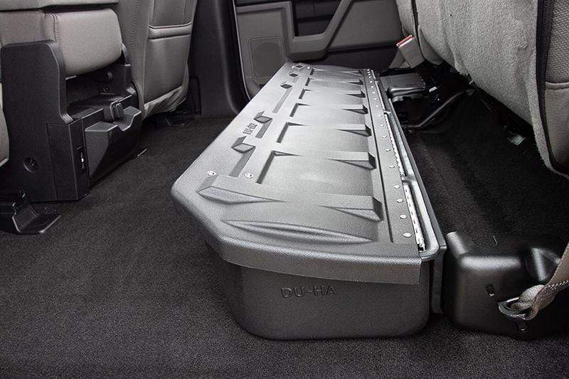 DU-HA 2017-2021 Ford F250-F550 Super Duty Crew Cab Underseat Lockbox Storage Armadillo Safe and Vault