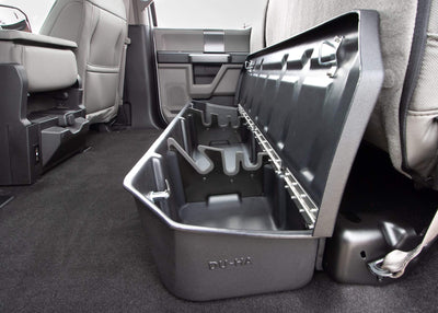 DU-HA 2017-2021 Ford F250-F550 Super Duty Crew Cab Underseat Lockbox Storage Armadillo Safe and Vault