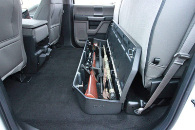DU-HA 2017-2021 Ford F250-F550 Super Duty Crew Cab Underseat Lockbox Storage Armadillo Safe and Vault