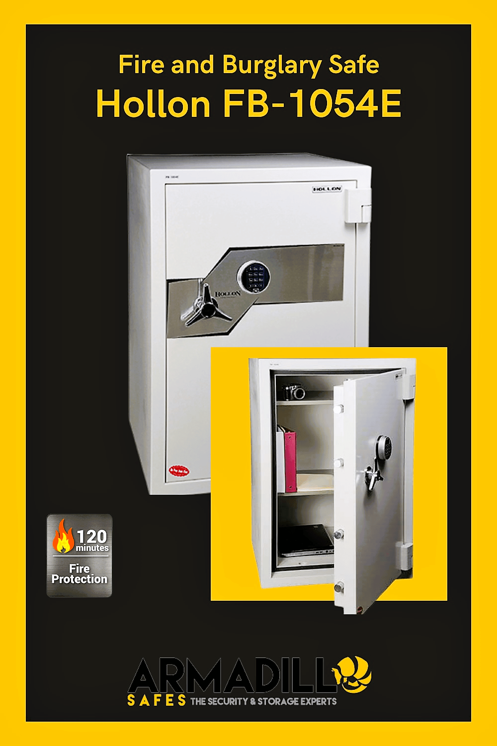 Hollon FB-1054E Fire and Burglary Safe Armadillo Safe and Vault