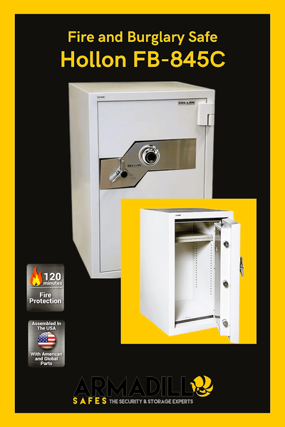 Hollon FB-845C Fire and Burglary Safe Armadillo Safe and Vault
