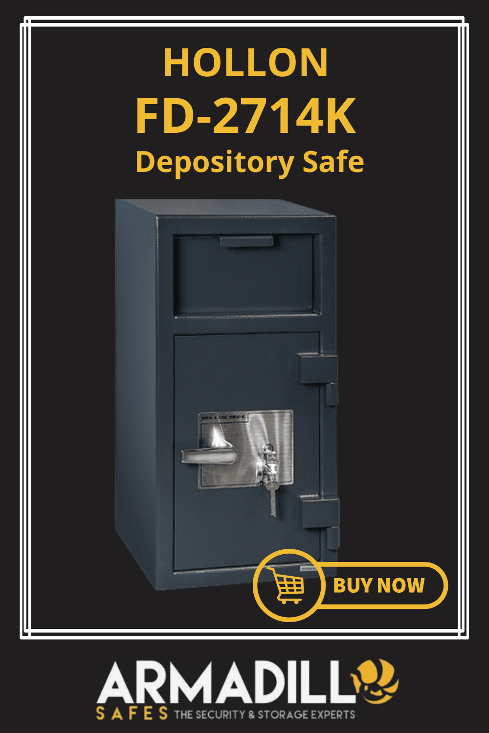 Hollon FD-2714K Depository Safe Armadillo Safe and Vault
