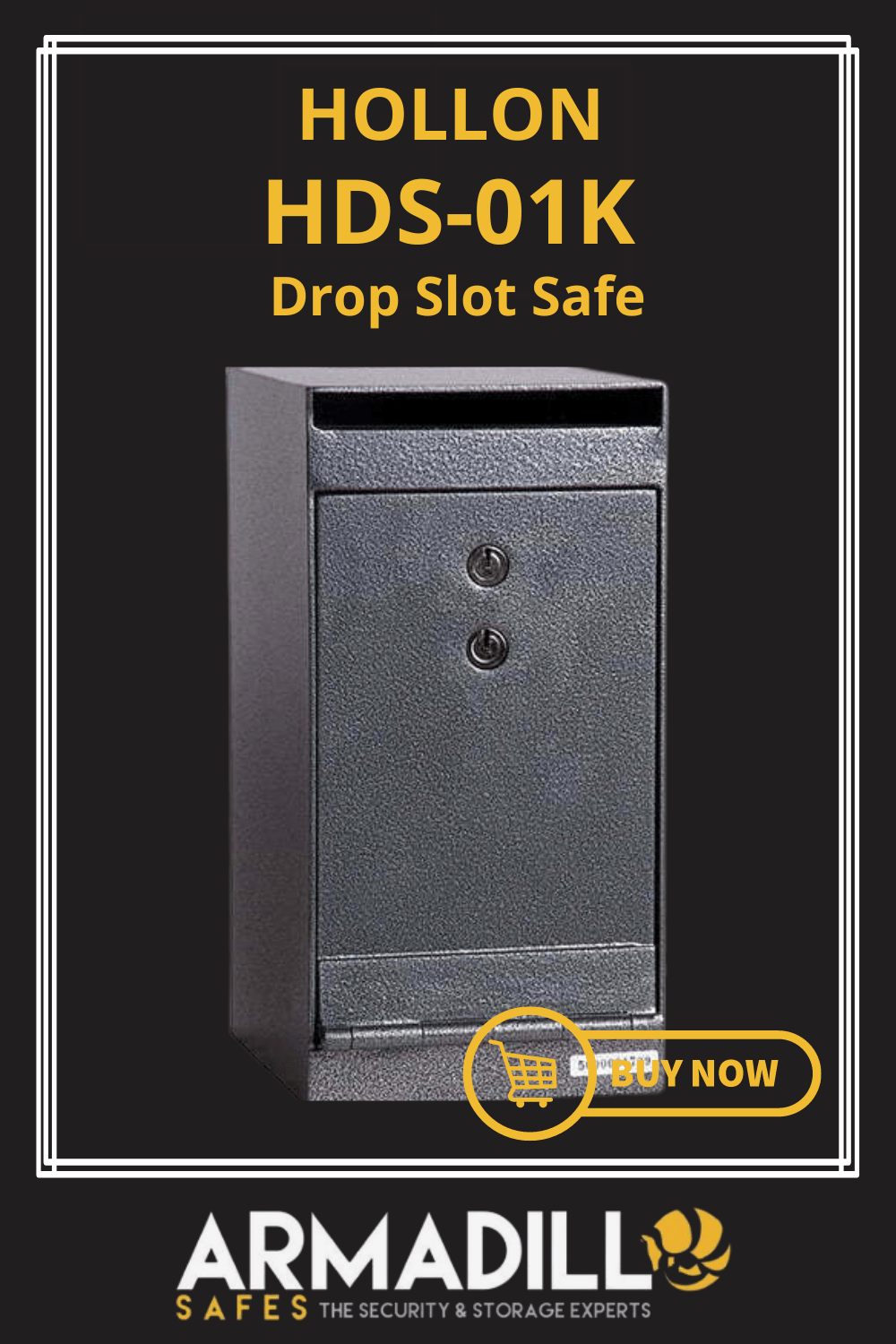 Hollon HDS-01K Drop Slot Safe Armadillo Safe and Vault