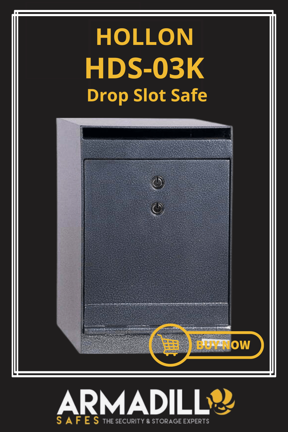 Hollon HDS-03K Drop Slot Safe Armadillo Safe and Vault
