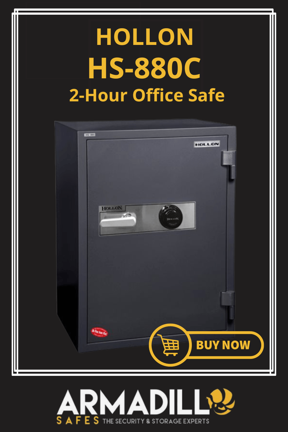 Hollon HS-880C 2-Hour Office Safe Armadillo Safe and Vault
