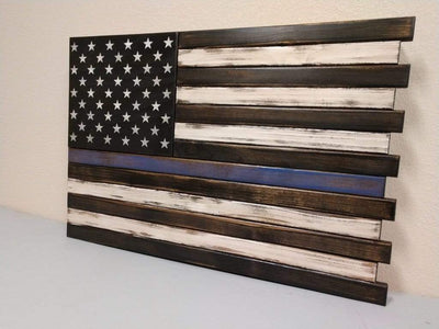 Liberty Home Large American Flag Gun Concealment Case With 2 Compartments Armadillo Safe and Vault