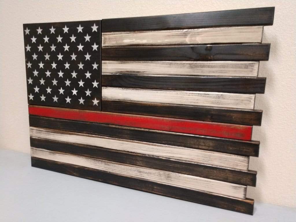 Liberty Home Large American Flag Gun Concealment Case With 2 Compartments Armadillo Safe and Vault